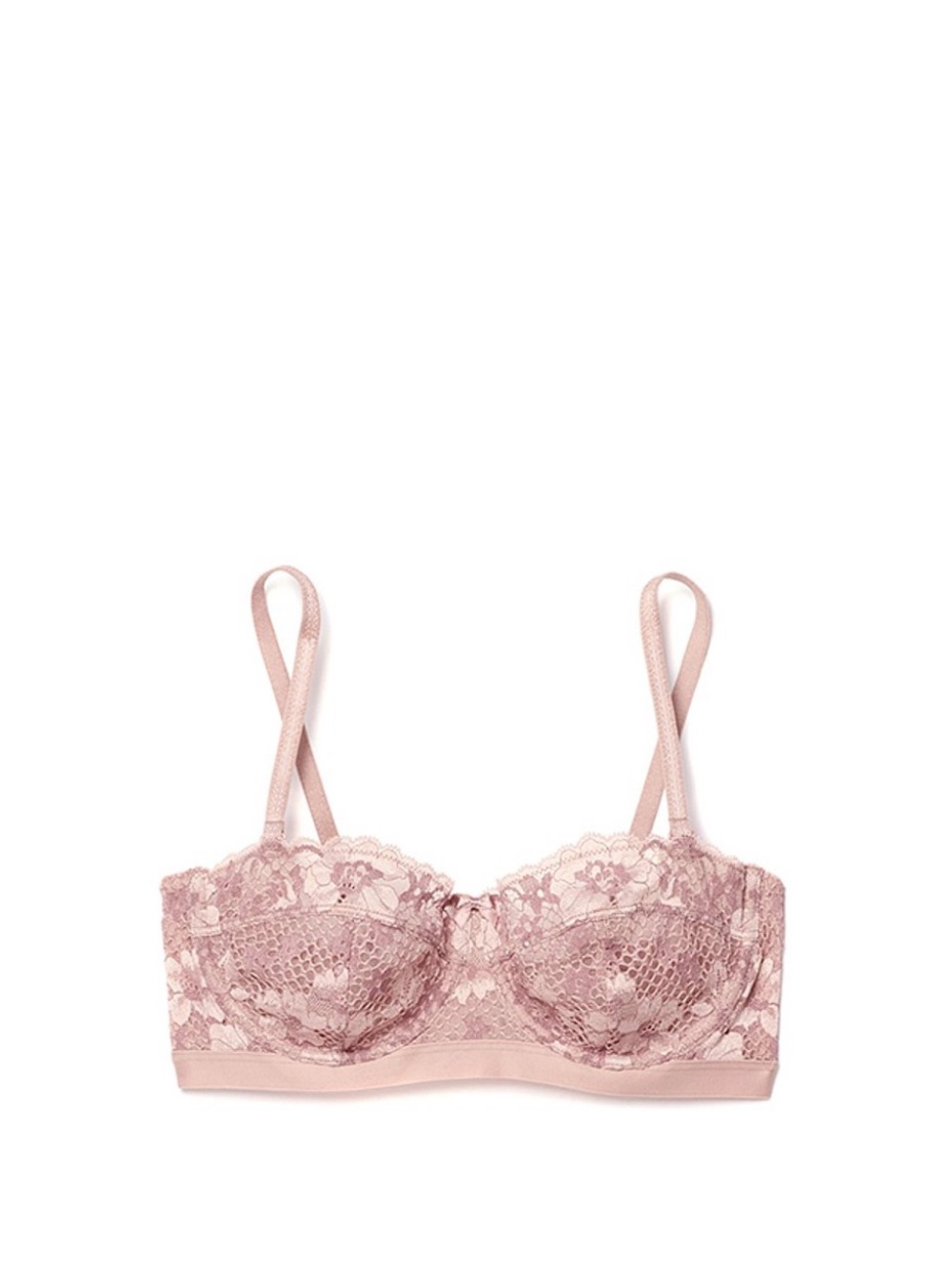 Adore me Lace Balconette Bra in Dusty Rose
